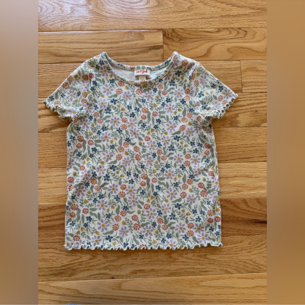 Cat and Jack Floral Kids Shirt